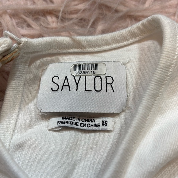 SAYLOR Harriette Denim White Top - Picture 7 of 9